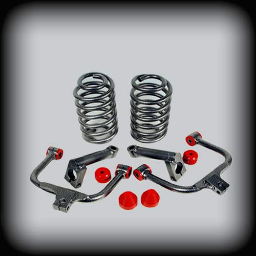 2001 – 2010 Chevy Trailblazer Complete 2 Inch Front and 4 Inch Rear Lowering (Shocks Included)