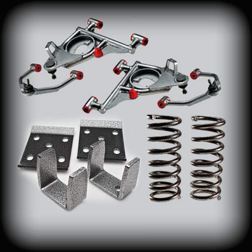 2011 - 2014 Ford Ranger 4 Inch Front and 5 Inch Rear Complete Lowering Kit (Disc brakes rear only) (Shocks Included)