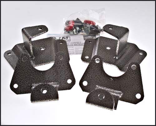 1997-2004 Dodge Dakota Leaf Spring and Shackle Hanger 5 inch Rear Lowering Kit