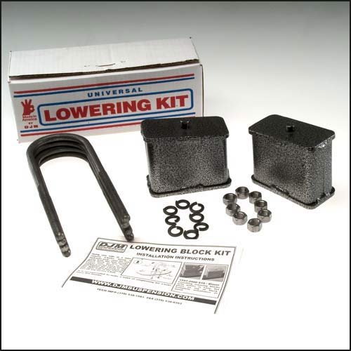 1997-2004 Dodge Dakota 4 inch Rear Steel Lowering Block Kit
