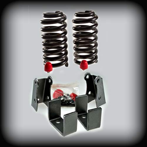 1973-1987 C10 3 inch Front / 5 inch Rear Lowering Kit (Coil Springs) (Shocks Included)