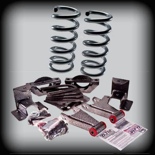 2003-2006 (2007 Classic) Silverado/Sierra Crew Cab Complete 2 inch Front / 4 inch Rear Lowering Kit (Shocks Included)
