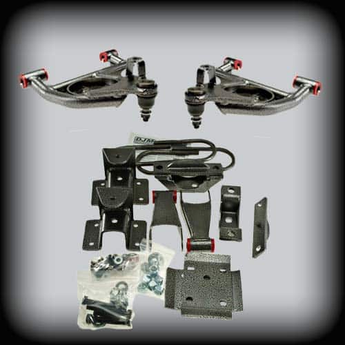 2003-2006 (2007 Classic) Silverado/Sierra Crew Cab Complete 3 inch Front / 5 inch Rear Lowering Kit (Shocks Included)