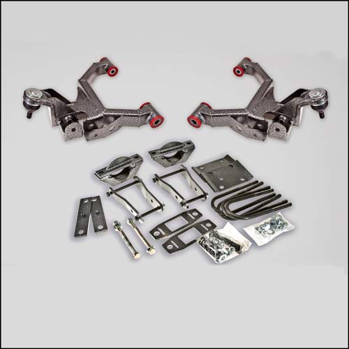 2007–2014 Toyota Tundra 3 inch Front  / 5 inch Rear Complete Lowering Kit-with Ball Joints Installed (Shocks Included)